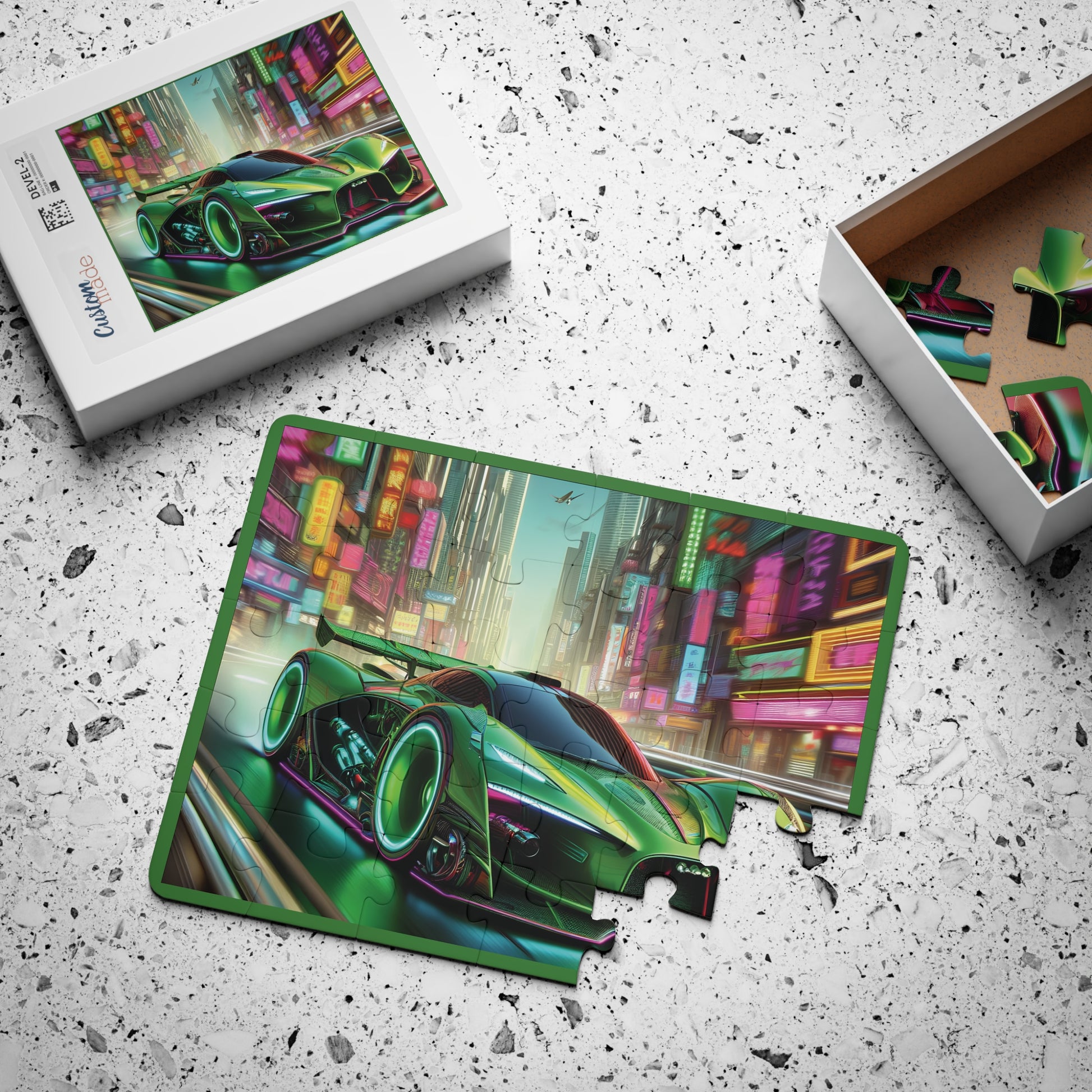 Coleçâo: Aventura Futurista - Neon  Wheels: Quebra-Cabeça ( 30 Peças )