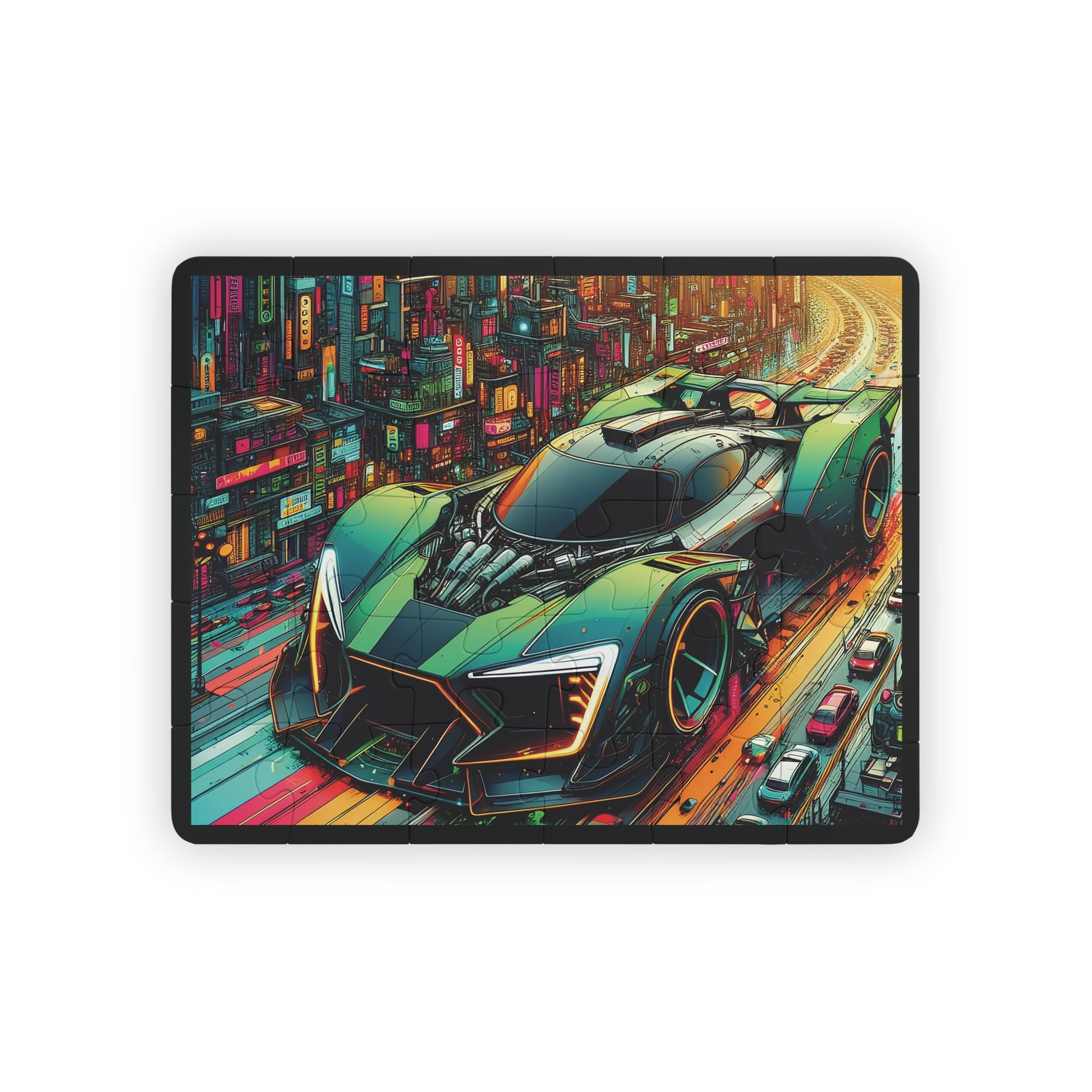 Coleçâo: Aventura Futurista - Neon  Wheels: Quebra-Cabeça ( 30 Peças )