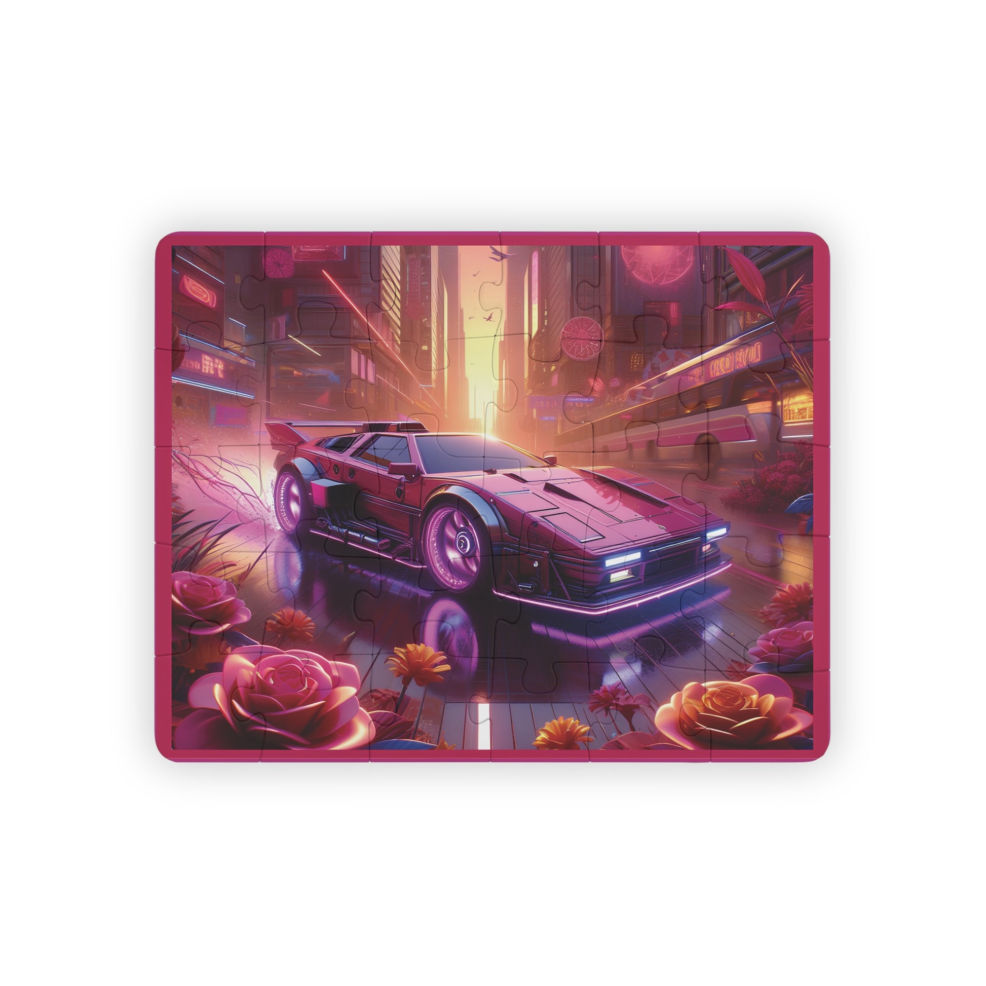 Coleçâo: Aventura Futurista - Neon  Wheels: Quebra-Cabeça ( 30 Peças )