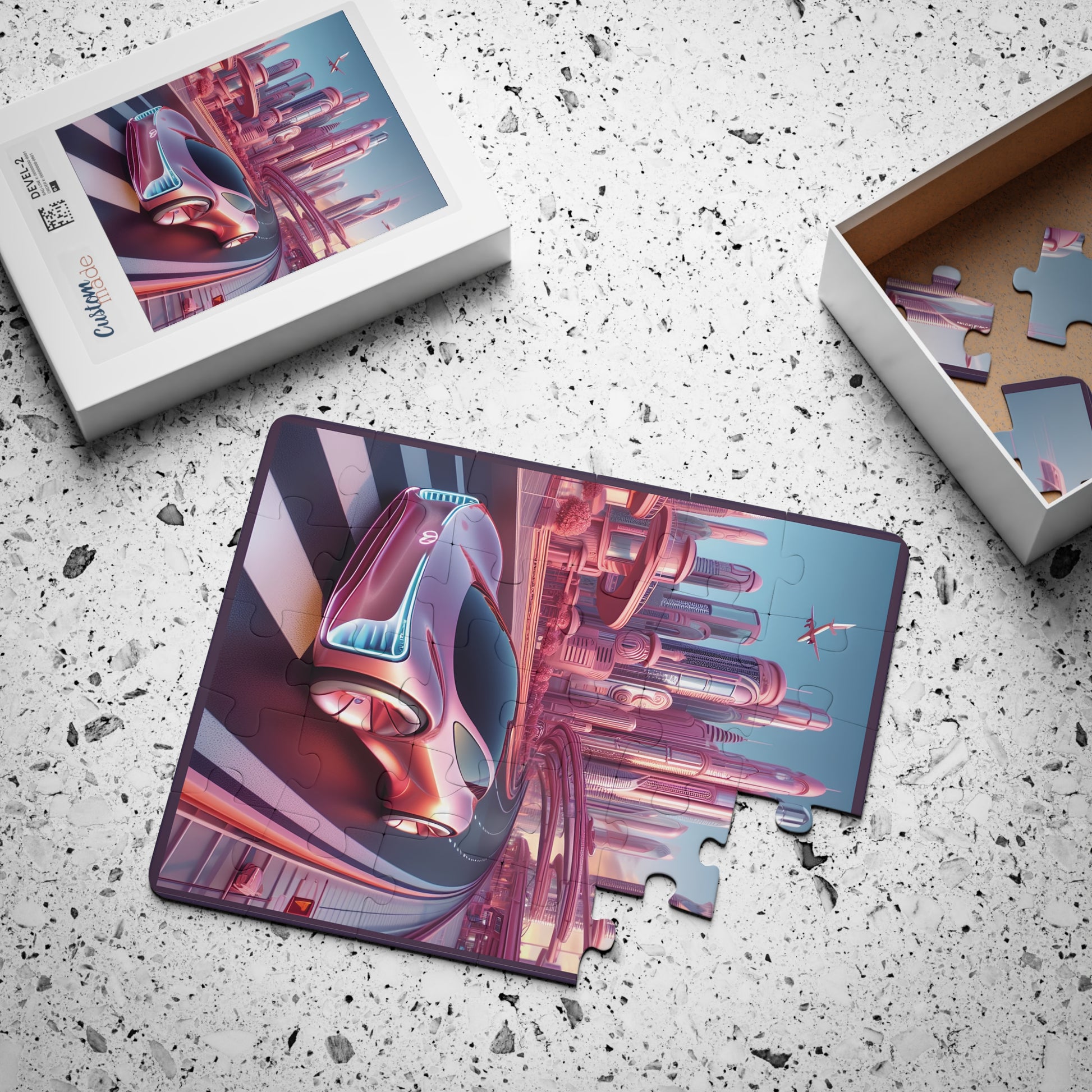 Coleçâo: Aventura Futurista - Neon  Wheels: Quebra-Cabeça ( 30 Peças )