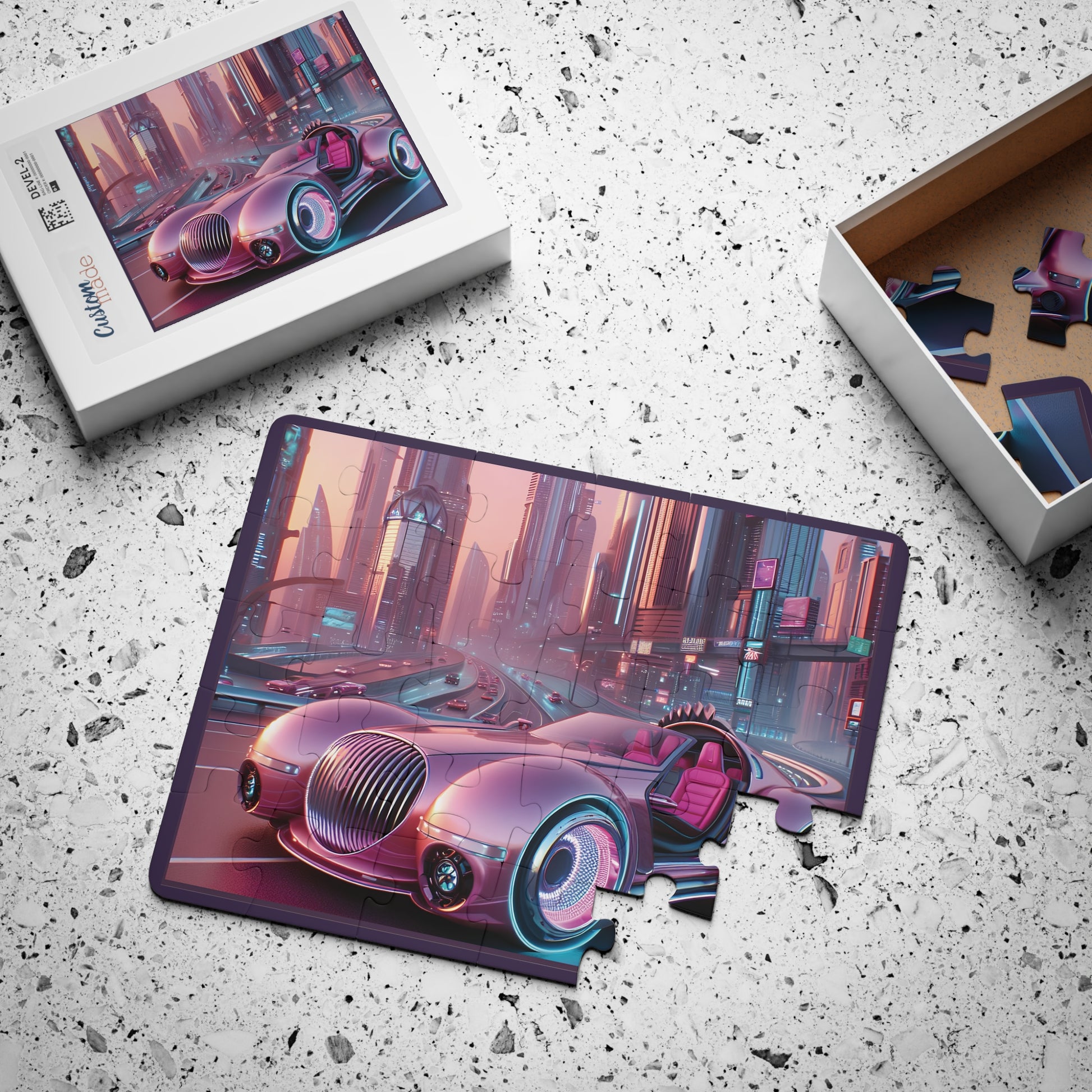 Coleçâo: Aventura Futurista - Neon  Wheels: Quebra-Cabeça ( 30 Peças )